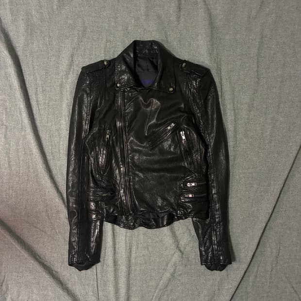 양가죽 라이더 자켓