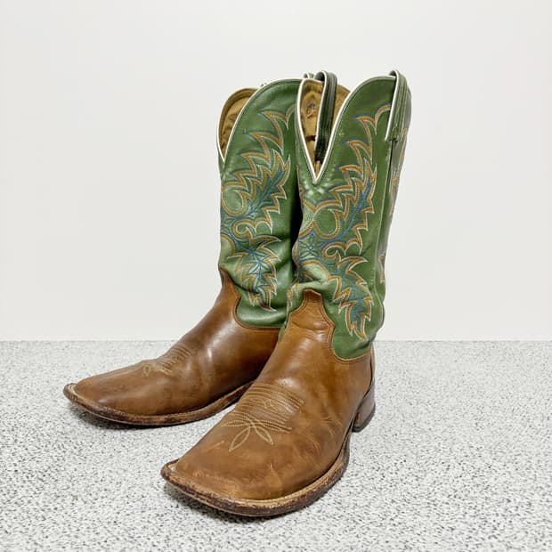 토니 라마 빈티지 웨스턴 카우보이 부츠 Made in USA