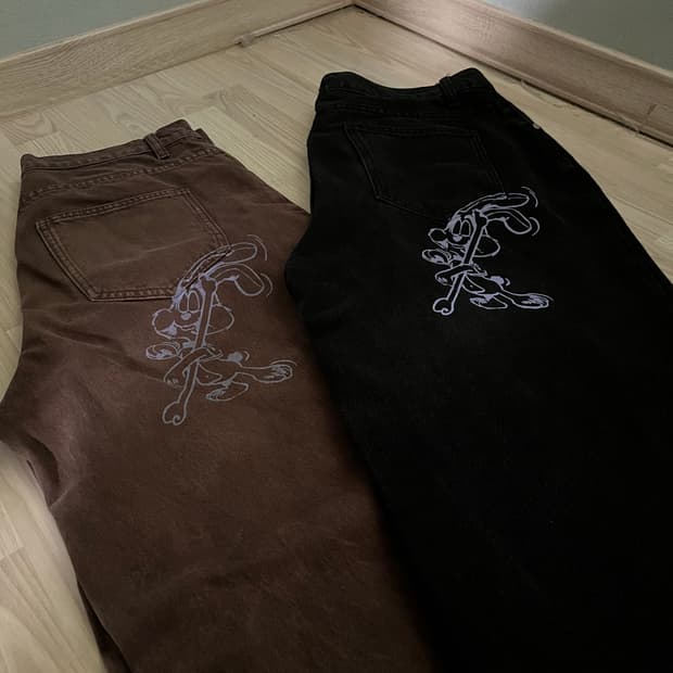 릴 래빗 데님 바지 두벌