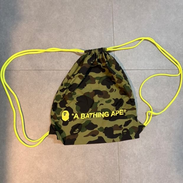 베이프 카모 짐색 스트링백 (도쿄 베이프 구매)⭕️