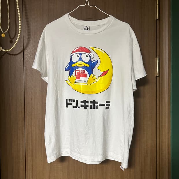 돈키호테 돈펭 티셔츠 화이트 지뢰계 양산형 로리타 일녀