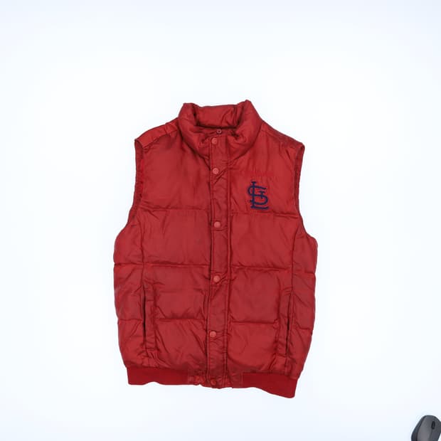 [100] MLB 세인트루이스 카디널스 로고 패딩 조끼 1208J1