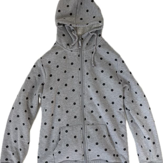 🩶땡땡이 양털 후드🩶