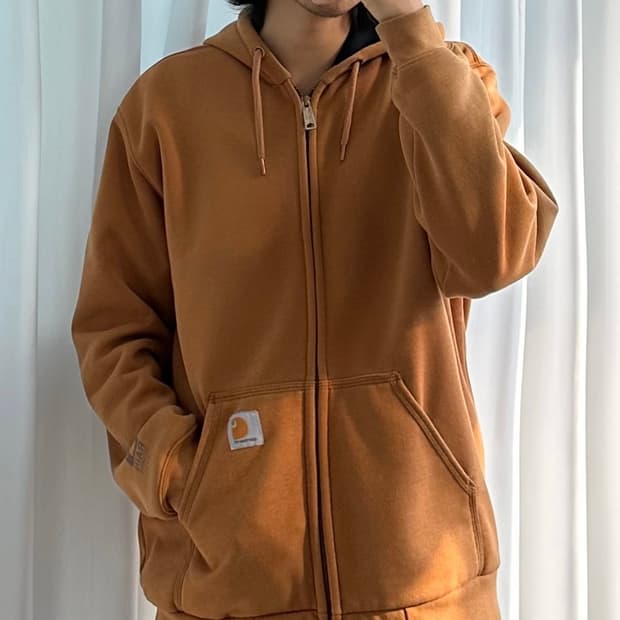 [L]칼하트 써멀 레인디펜더 된장 후드집업