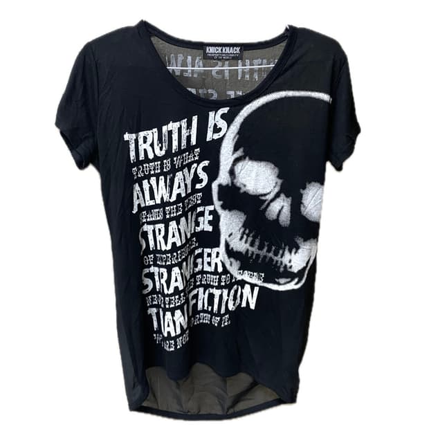 Punk y2k skull T-shirt