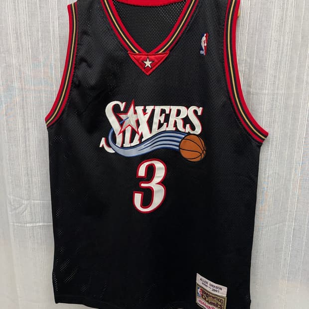 미첼앤네스 NBA 필라델피아 세븐티식서스 아이번스 농구져지 유니폼 나시 