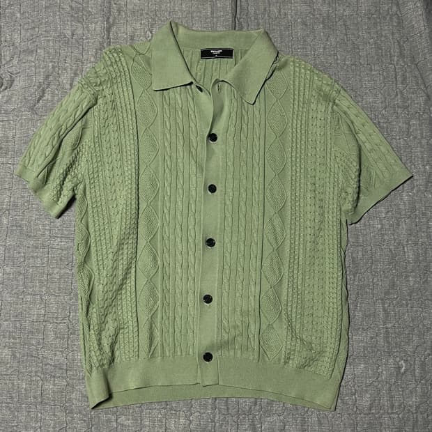 트릴리온 워셔블 반팔 니트 XL 니트 반팔티