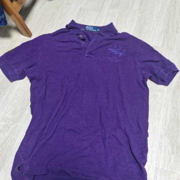 폴로랄프로렌 피케 반팔 티셔츠 보라색 m