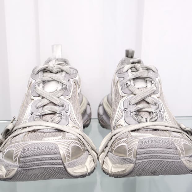 미사용 발렌시아가 3XL 더티 로우탑 스니커즈