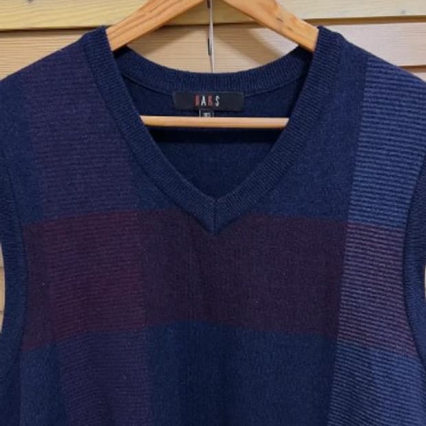 닥스골프 남성 네이비 울조끼 105