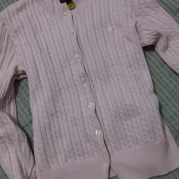 폴로랄프로렌 가디건 핑크