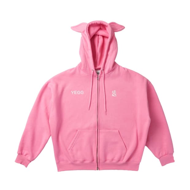 yegg 예그 윙 후디 후드집업 핑크