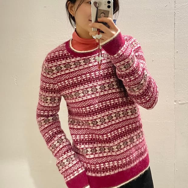 이네스 드 라 프레상쥬 x 유니클로 페어아일 니트