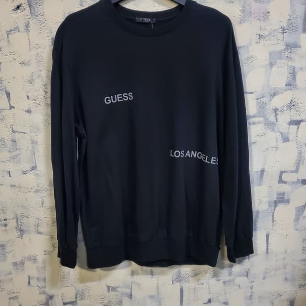 게스 로고 맨투맨 