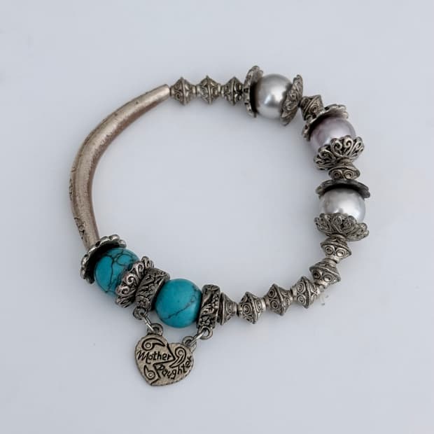 터키석 진주 팔찌