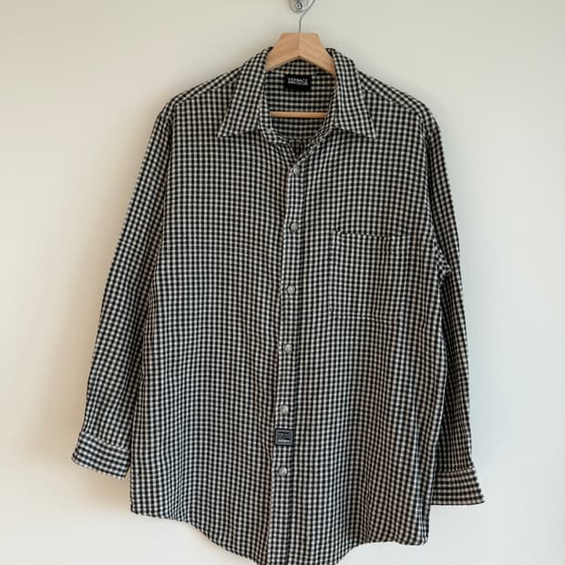 올드 베르사체 진스(VERSACE JEANS) 깅엄 체크셔츠(ITALY)