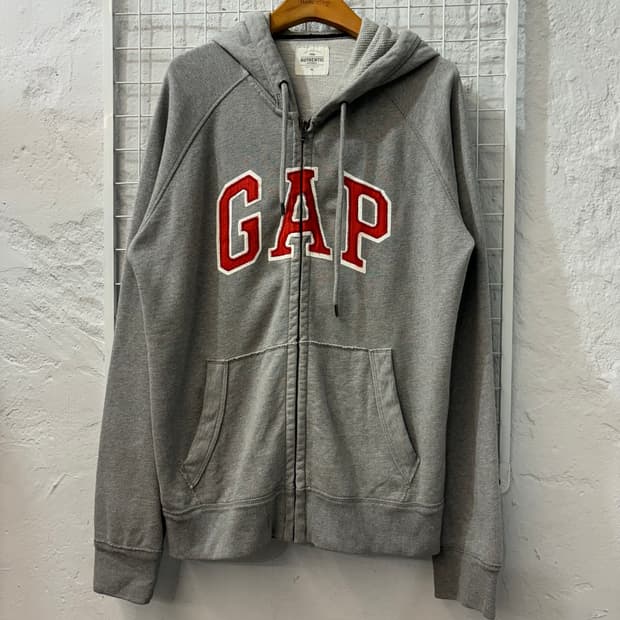 GAP 갭 y2k 그레이 후드집업 M