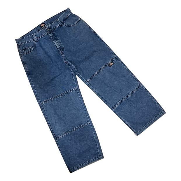 디키즈 루즈핏 더블니 데님 팬츠 청바지 34