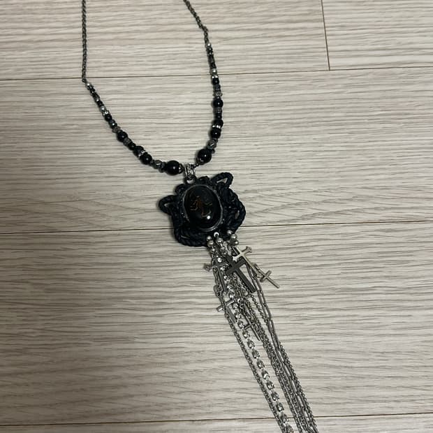 vy001 Dangle Scorpion Beads Necklace