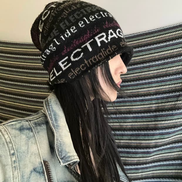 빈티지 블랙 비니