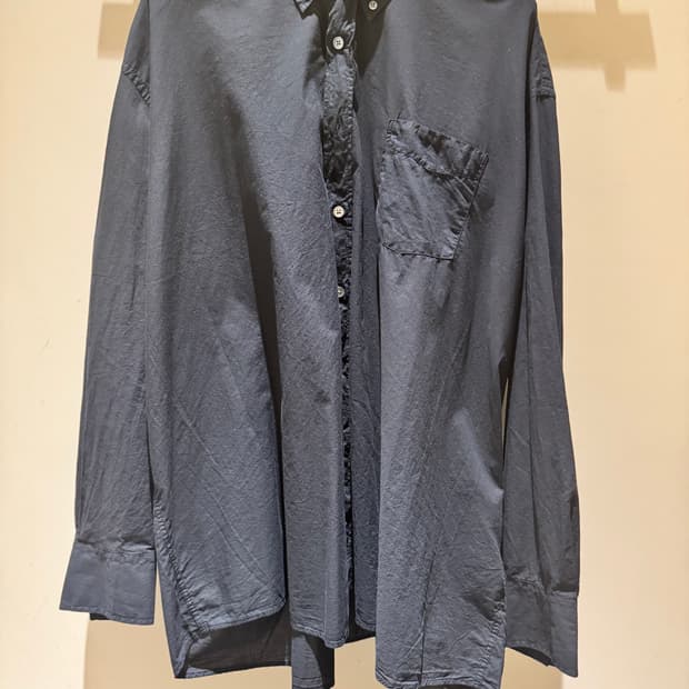 아워레가시 버로우드 셔츠 블랙 보일