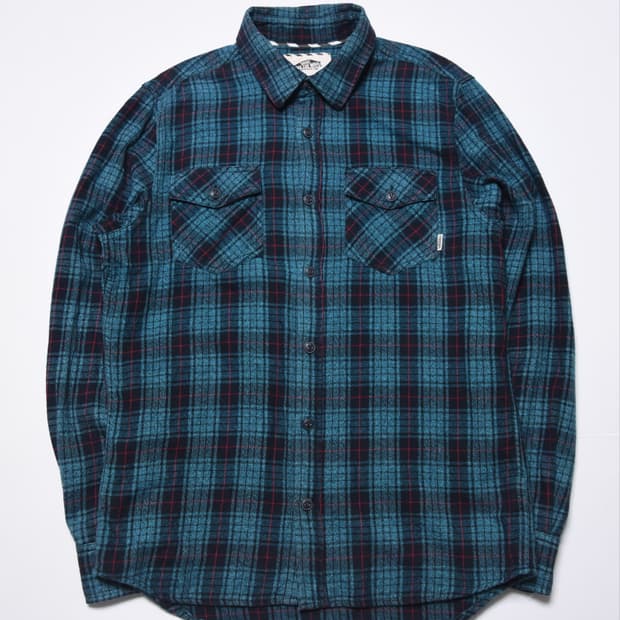 VANS 반스 체크 플란넬 셔츠 S 남성 90 캐주얼