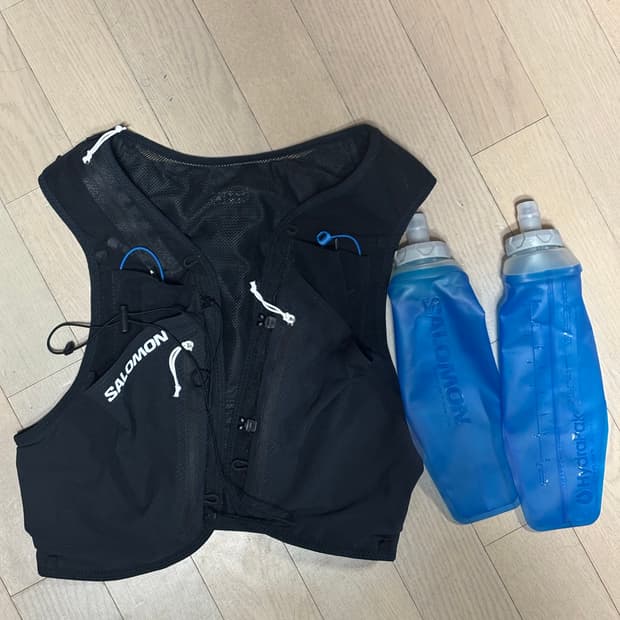 살로몬 센스프로6 러닝 베스트 세트 블랙 M