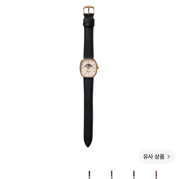 노아 타이맥스 오발 문 페이즈 워치 블랙 골드