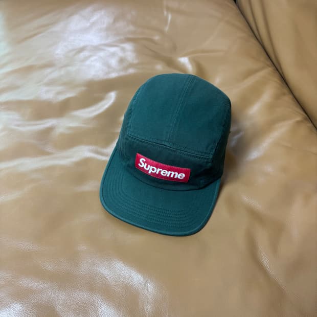 Supreme 슈프림 워시드 그린 캠프캡 모자 (Washed Green)