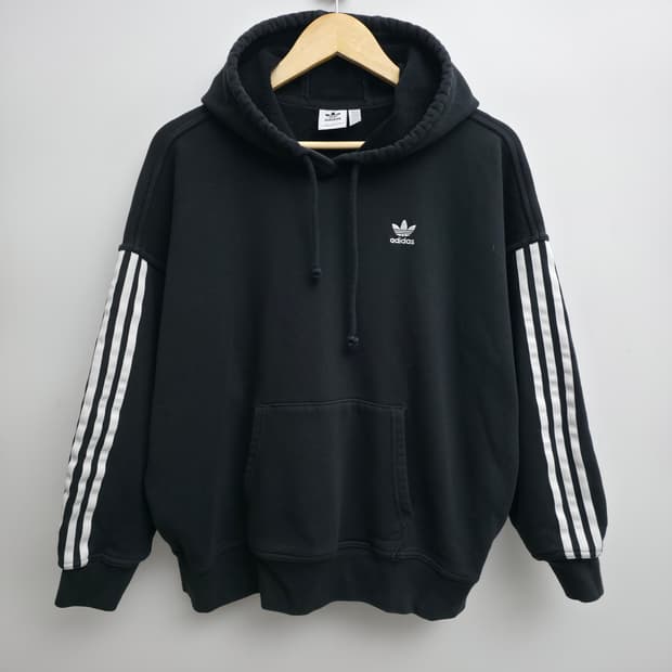 [S] 아디다스 블랙 후드티