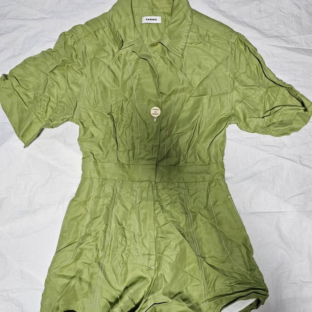 산드로 그린 점프수트 S