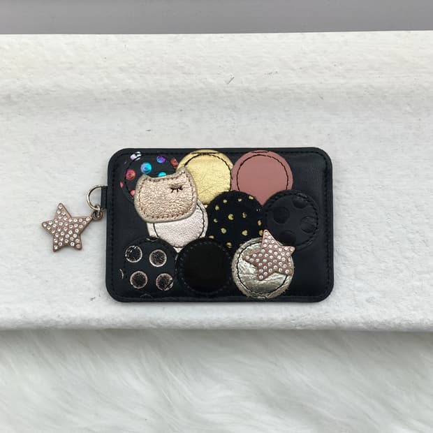 츠모리치사토 패치워크 카드지갑