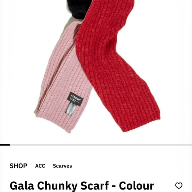 로버트맥키 갈라 청키 스카프