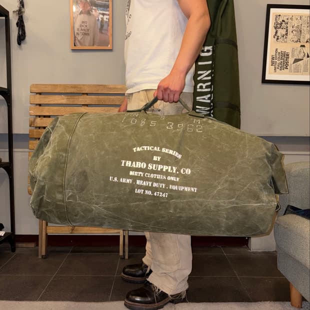 60-70‘s US Army stencil duffle bag