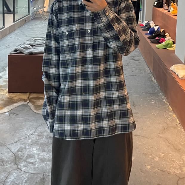 폴로 랄프로렌 체크 아노락 셔츠 H598