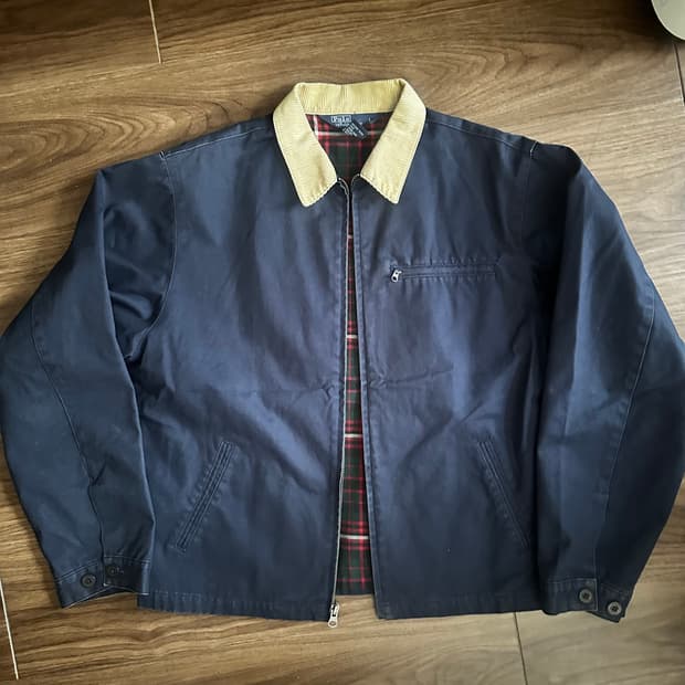 90s 빈티지 폴로 랄프로렌 디트로이트 워크자켓 네이비 라지