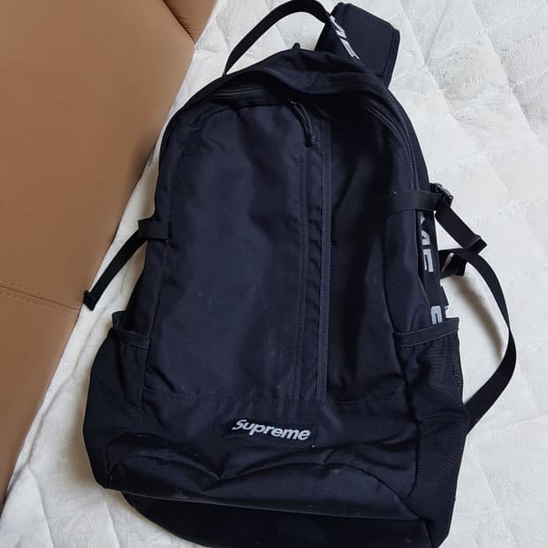 슈프림 백팩 블랙 18SS