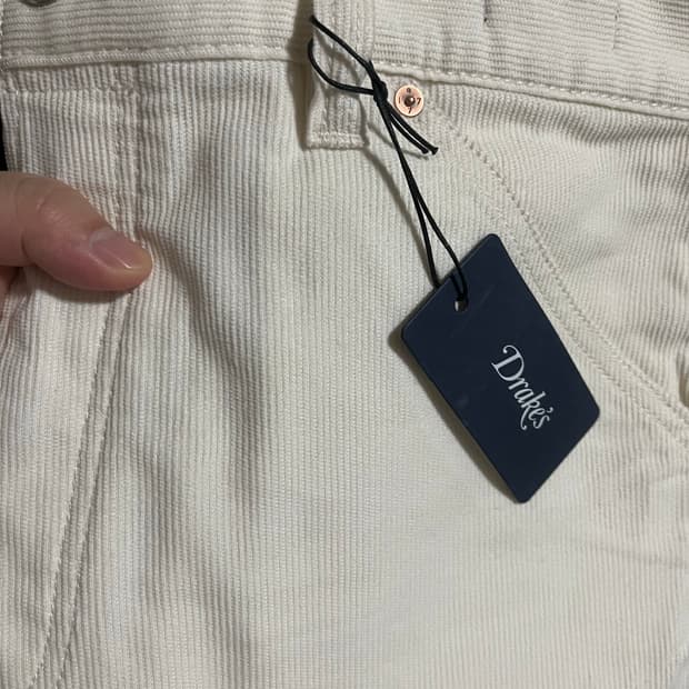 [33]드레익스 에크루 코듀로이 셀비지 데님