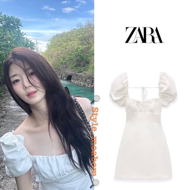 자라 신지연 조이 카리나 원피스 화이트 s