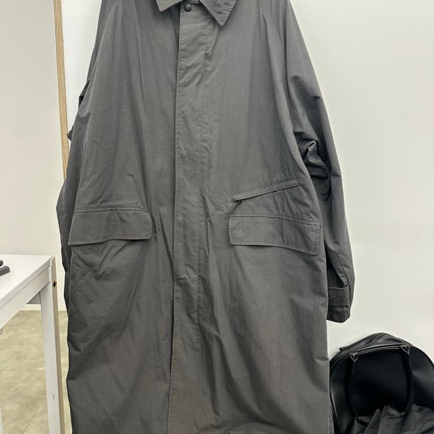 무탠다드 시티 레저 오버사이즈 발마칸 트렌치 코트(그레이)