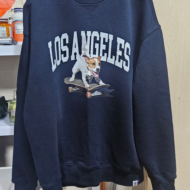 VSW Puppy Crewneck Navy 강아지 맨투맨 L