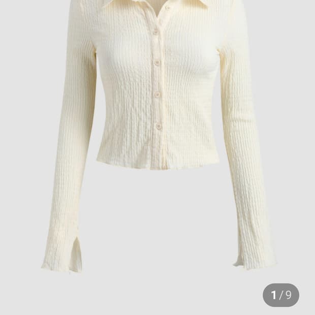 (새상품) 샵 CIDER 윤아 크롭 셔츠 XL