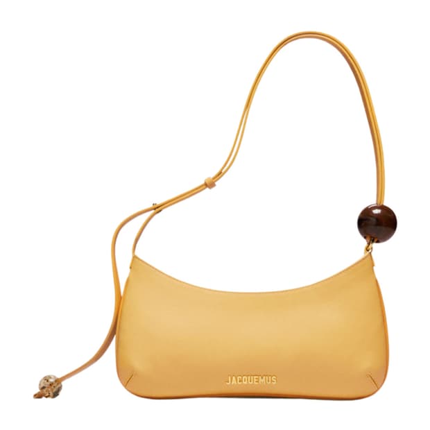 자크뮈스- 르 비쥬 펄 비디드 숄더백 더스티 옐로우