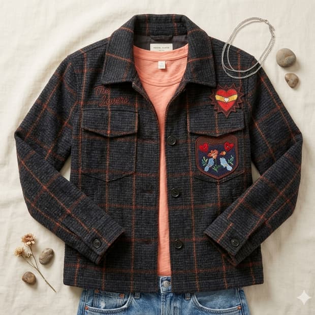 🌿봄자켓 | 앳코너 체크자켓 55~66 | 카라 탈부착 간절기 아우터