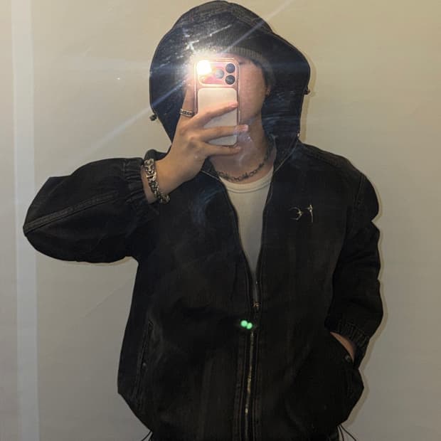 떠그클럽 데님 후드 자켓 (미개봉새상품)