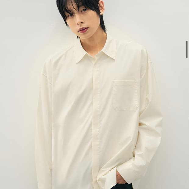 (M) 드로우핏 페이퍼 코튼 오버핏 셔츠 [LEMON] 판매