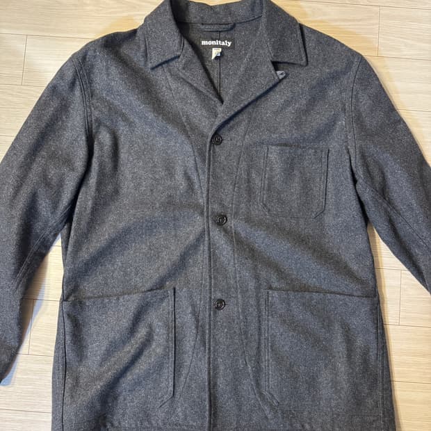 모니탈리 monitaly 울 블레이저 자켓 그레이 40사이즈

