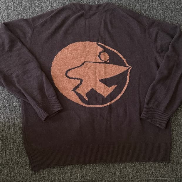 [XL] 스투시 x 아워레가시 워크샵 니트 라운드넥 스웨터 다크 브라운