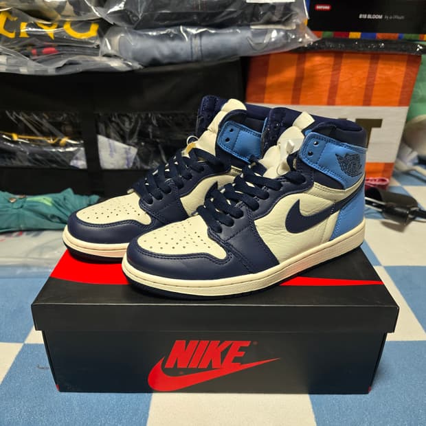 [250] 조던 1 하이 옵시디언 UNC