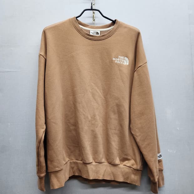 노스페이스 로고 자수/와펜 맨투맨 L(XL)